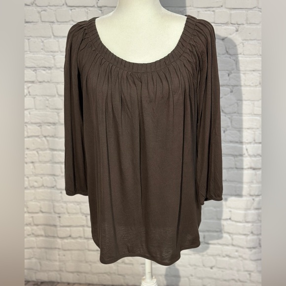 Michael Kors Chocolate Brown Blouse - Picture 1 of 6